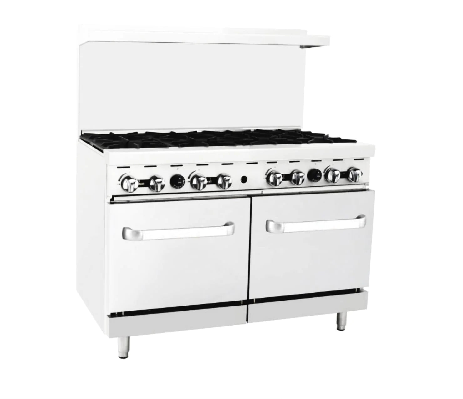 Omega ATO8B Natural Gas 8 Burner Stove Top Range Econoquip Canada
