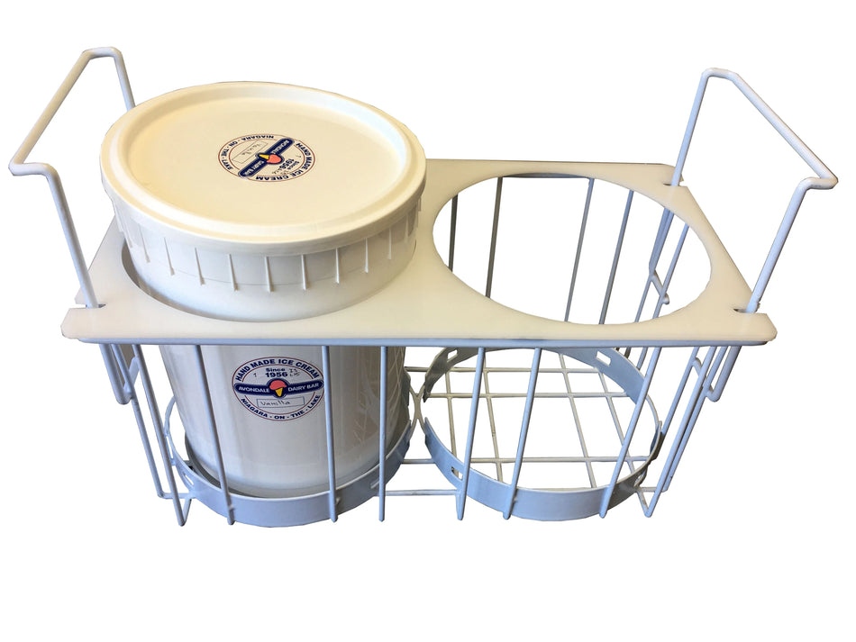 Tub Holder for 3 Gallon Tubs for Chest Storage Freezers DC-160Y, DC-360Y, DC-560Y, 160Y, 260Y, 360Y, SCF445, SCF600.