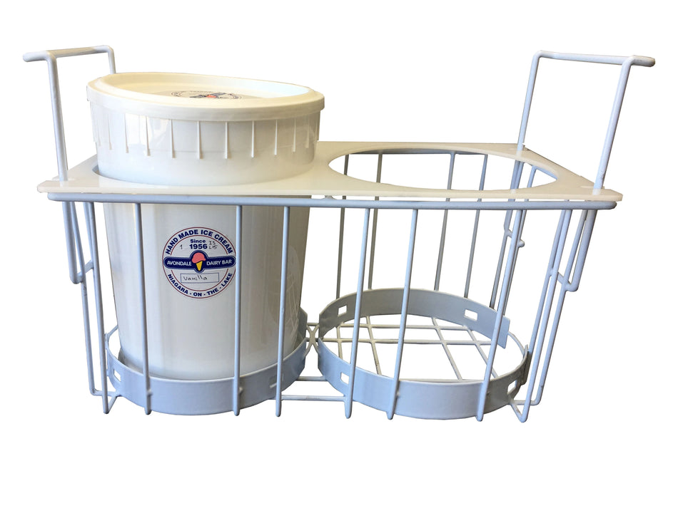 Tub Holder for 3 Gallon Tubs for Chest Storage Freezers DC-160Y, DC-360Y, DC-560Y, 160Y, 260Y, 360Y, SCF445, SCF600.