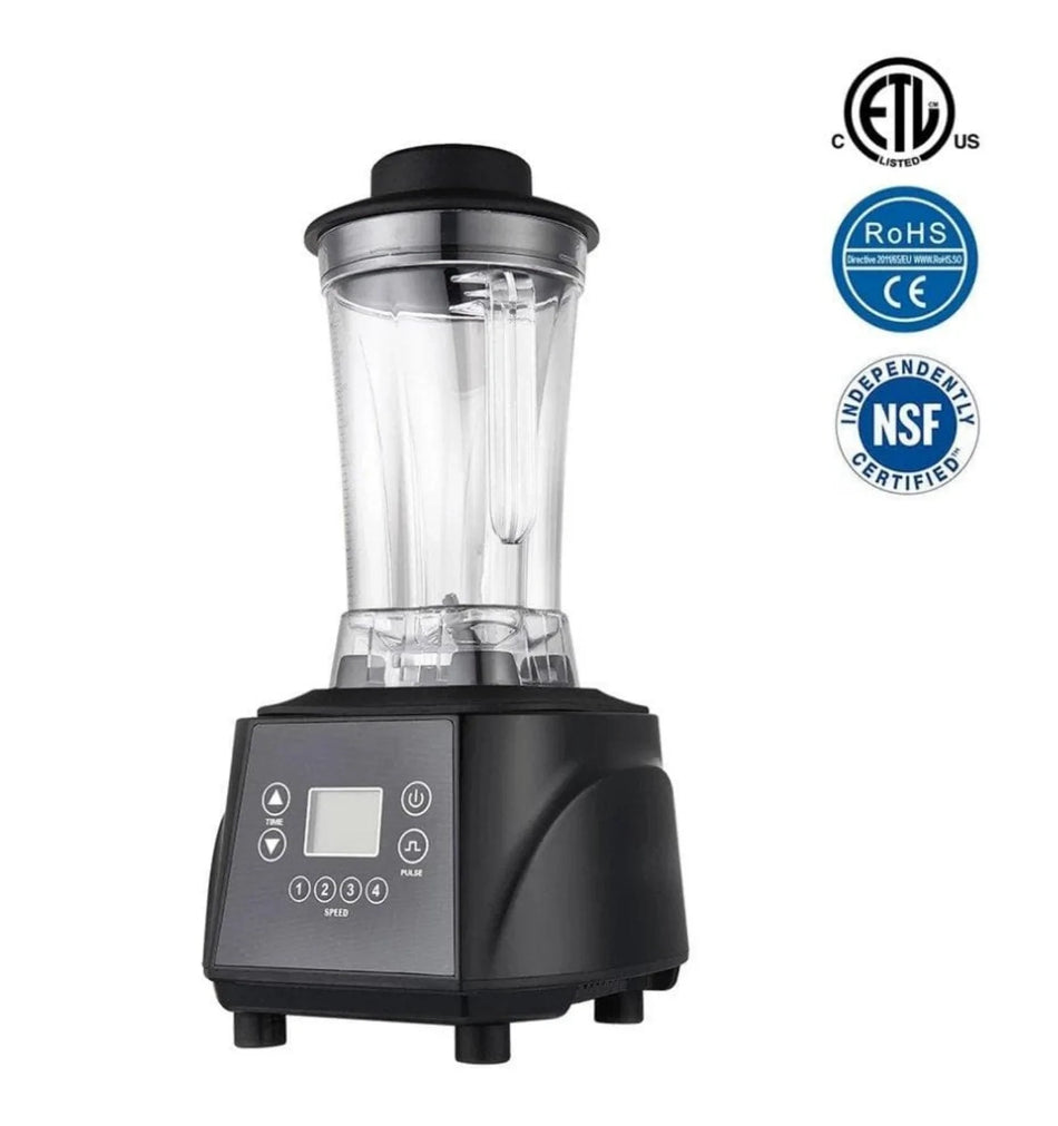 Omega HS-7340 Commercial Blender with Digital Controls - 68 Oz/2L Capacity, 2.5 HP