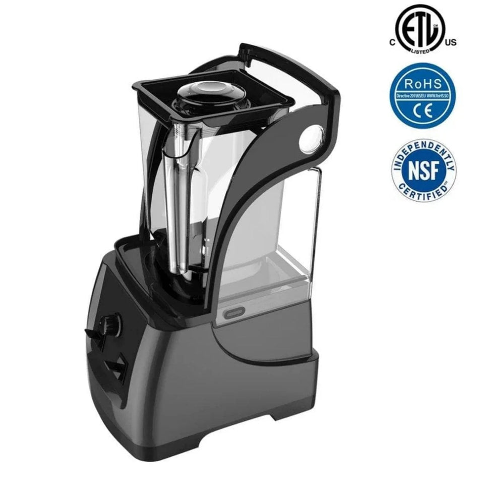 Omega HS-S240 Commercial Blender with Manual Controls & Sound Enclosure - 50 Oz/1.5L, 2.5 HP