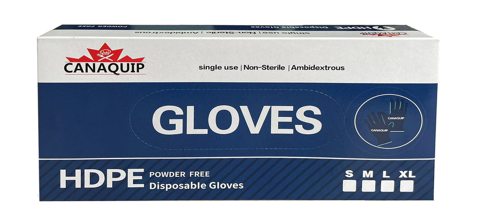 Canaquip Food Grade HDPE Gloves (M/L/XL) - HDPEG-C - 5000 pcs/carton