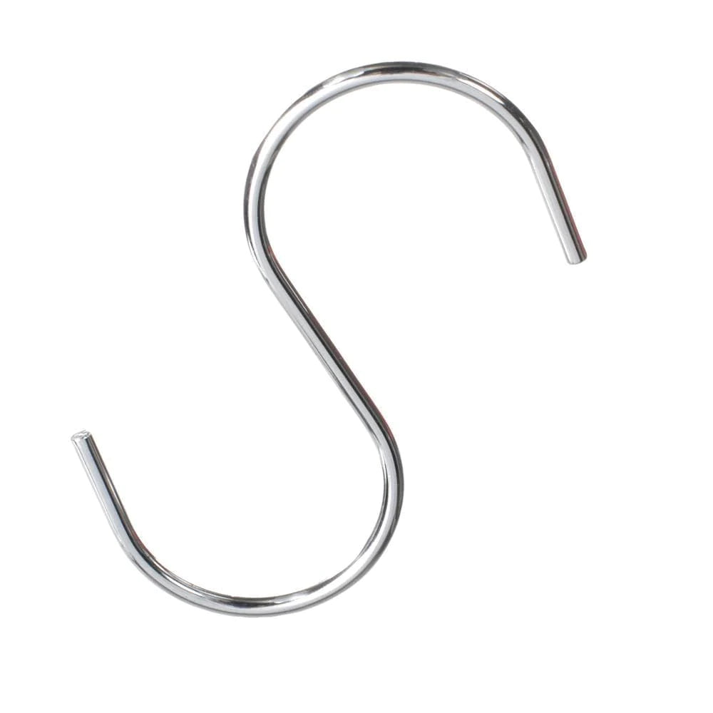 Canarac Chrome/Black Epoxy "S" Hooks - Sold Individually - Omni Food Equipment