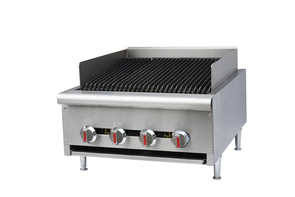 Canco CB-24 Natural Gas/Propane 24" Heavy Duty Charbroiler - Omni Food Equipment