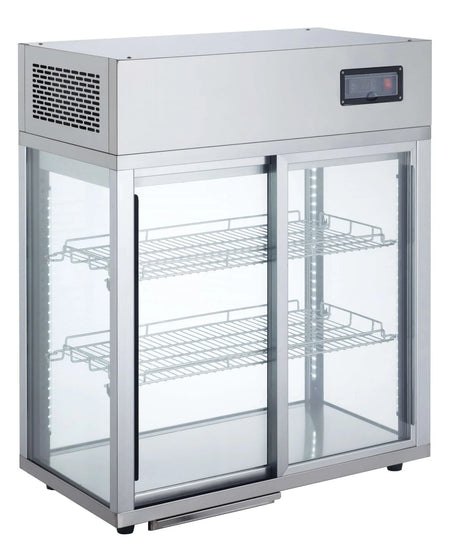 Canco RT-177L Counter Top Four Sided Glass Sliding Door Display Refrigerator - Omni Food Equipment