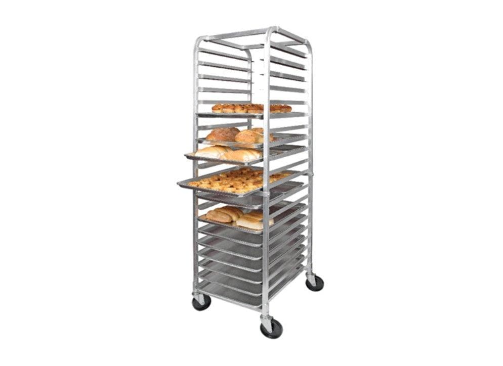 Omega ALRK-20 Aluminum WELDED 20-Tier Sheet Pan Rack W/ Brake, 3″ Spacing - Omni Food Equipment