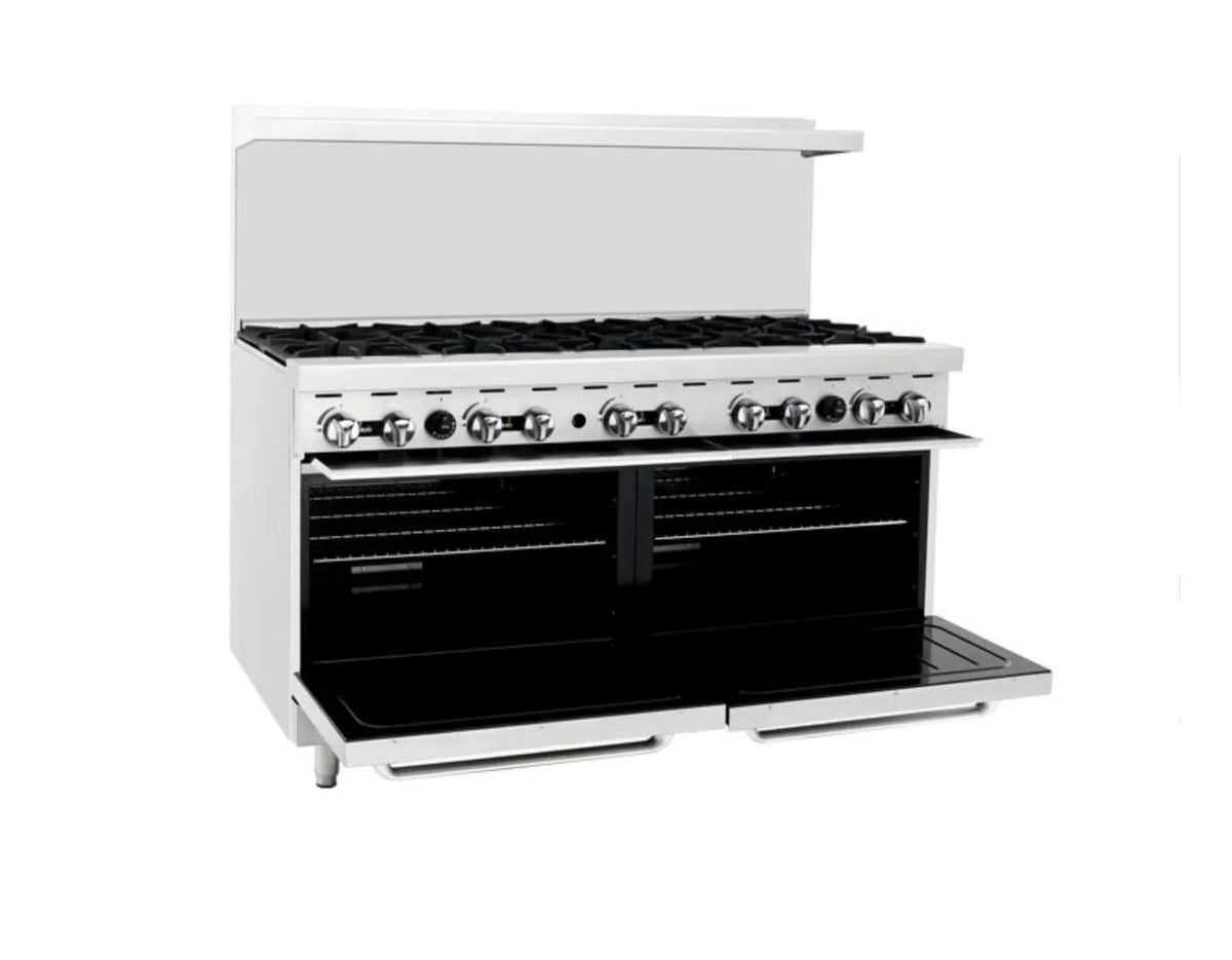 Omega ATO-10B Natural Gas 10 Burner Stove Top Range - Omni Food Equipment