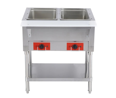 Omega FZ-06B Electric 2 Well Steam Table - 120V, NO WATER REQUIRED - Omni Food Equipment