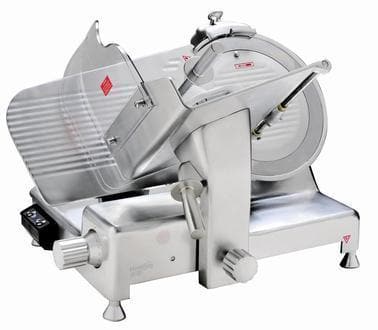 Omega HBS-350L Manual Aluminum Meat Slicer - 14" Blade, 1/2 HP, Belt Drive - Omni Food Equipment