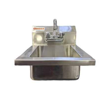 Omega SSHS14 Small Wall Mounted Hand Sink - Omni Food Equipment