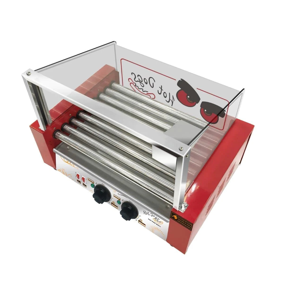 Omega ZHG-09 Hot Dog Roller - 9 Rollers, 24 Hot Dog Capacity - Omni Food Equipment